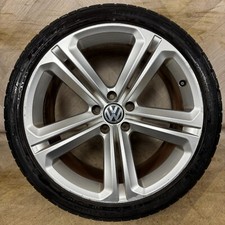 1X 19'' GENUINE VW TIGUAN MALLORY R LINE 5N0601025T ALLOY TYRE WHEEL SINGLE