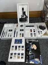 USED 1970's THOMAS SALTER MICROSCOPE LAB 4 COMPLETE BOXED SET 5 MODULES