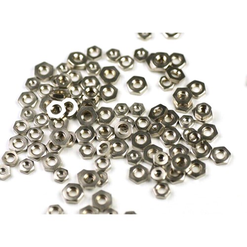 100x nickelled clock - 100x, nuts