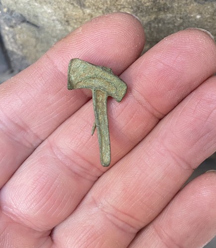 Romano british plate - plate, brooch