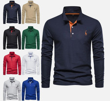 Mens Formal Polo Shirts Button