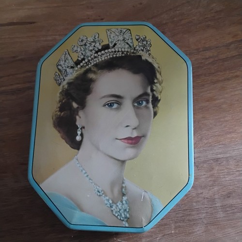 1953 coronation sweet tin - coronation,