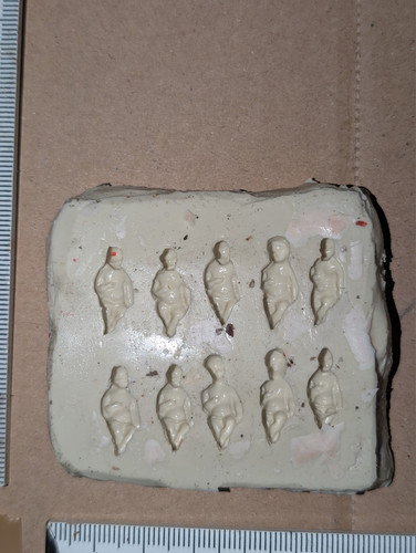 Silicone mold wax relief - silicone,