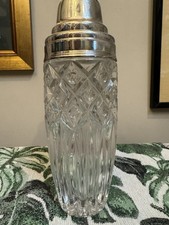 Vintage Glass Cocktail Shaker