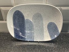 Denby Studio Blue Accent - 34 cm x 23.5 cm Plate / Platter 