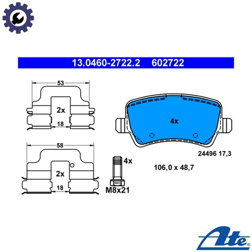 Brake pad set - brake,