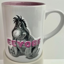 Eeyore Coffee Mug Disney 3D Embossed Collectible Double-Sided Cup LRGE 4.5” Tall