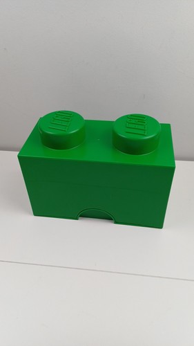 Lego storage brick - 2, green