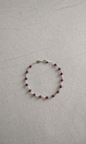 Sterling silver and ruby - silver,