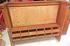 Genuine ex-GPO Post Office Pigeon-Hole Wall Counter Unit All Original with shelf