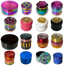 Premium Grinders High Quality Metal Hand Durable 4 Part Herb Crusher Magnetic UK