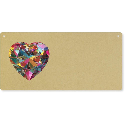 Heart shaped gemstone - shaped, large