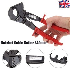 Heavy Duty Ratchet Cable Cutter Cut up to 240mm² Ratcheting Wire Cut Hand Tool