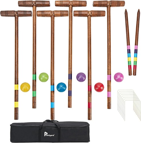 Deluxe croquet set for 6 - deluxe,