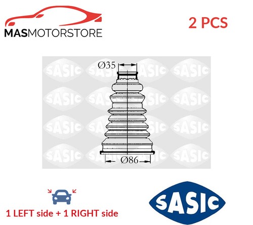 Joint boot kit pair - cv,
