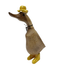 Bamboo Wooden Duck 20cm Boots
