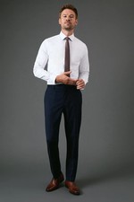 Burton Mens Suit Trousers Navy