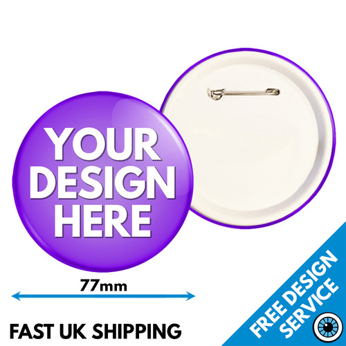 77mm custom badges - 77mm,