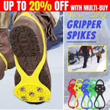 Universal Non-Slip Gripper Spikes Over Shoe 5 Teeth Crampons Ice Shoes Grippers