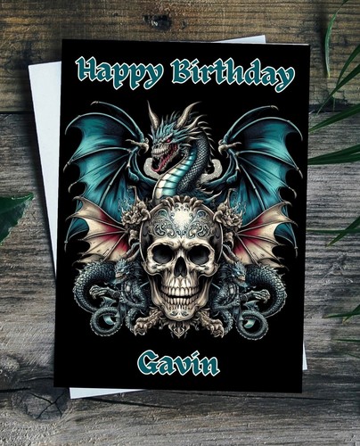Personalised gothic birthday - personalised,