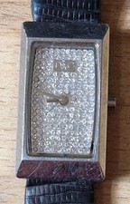 Dolce Gabbana Time Ladies Quartz Watch Rectangle Diamante Stones Untested Spare