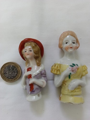 Two vintage half doll - vintage,