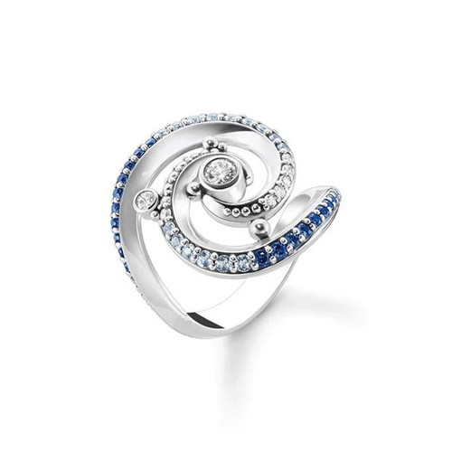 Thomas sabo wave ring sz54 - ring, 925