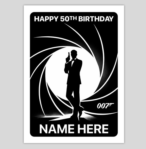 James bond 007 personalised - 007,