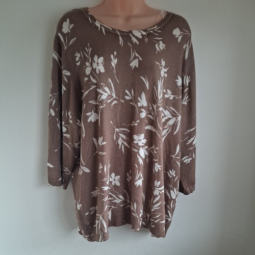 Bon marche fine knit - knit, brown