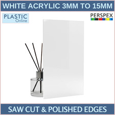White Acrylic Sheets | Cut To Size Perspex Plastic Panels | Cast White 069