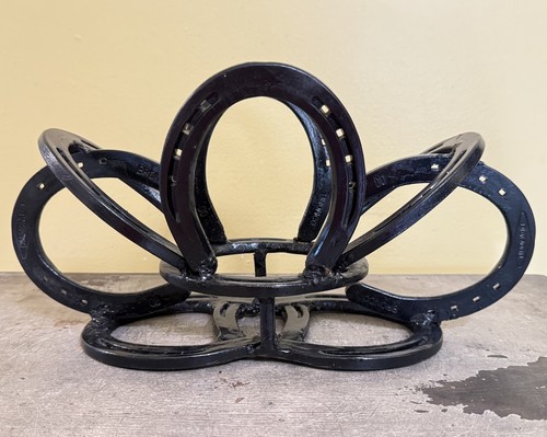 Unique horseshoe art piece - horseshoe,