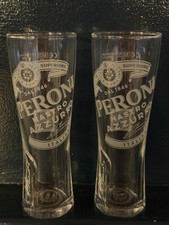 2 Peroni Half Pint Glasses