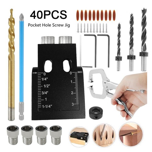 39pcs pocket hole jig - pocket, set