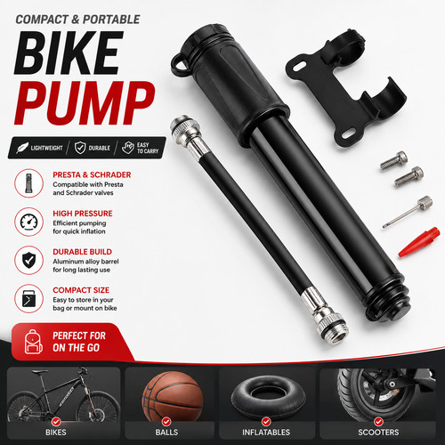 Mini bicycle pump - bicycle,