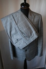 Moss 1851 tailored fit Prince Wales check 3 piece suit waistcoat 38 W 32" L 31"