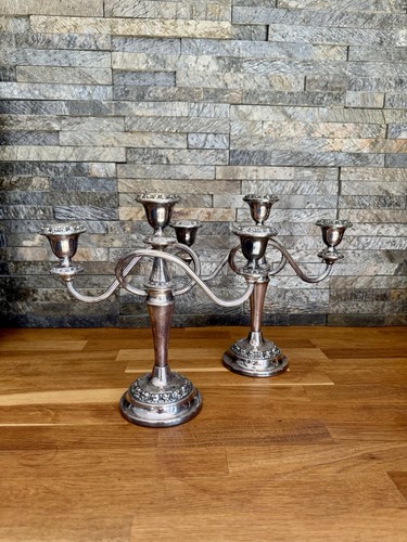 Pair silver plate - silver,
