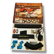 Vtg Dukes Of Hazzard Slot Car Racing Set Original 1981  General Lee old toy 80s