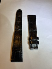 New Black Leather Genuine Patek Phillipe Wristwatch Strap - Cousu Main