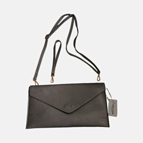 Clutch bag silver - bag, grey