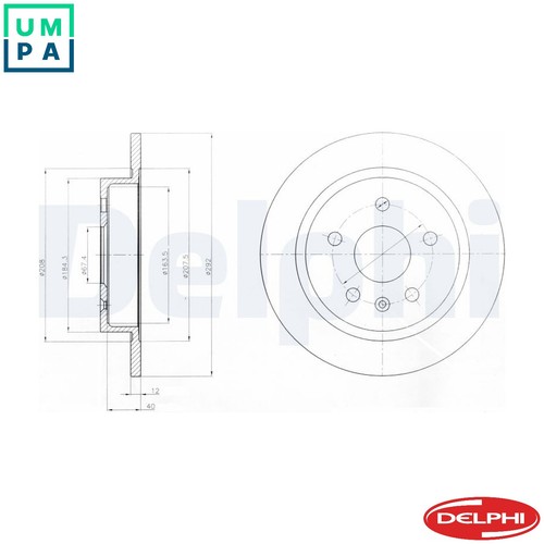 Brake disc bg4188 for - brake,