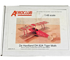 Aeroclub 1:48 Scale De Havilland DH.82A Tiger Moth Biplane Model Kit Boxed.