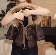 Brown Cosy Boys Winter Puffer