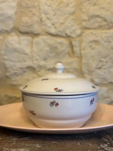 Vintage french floral covered - french,