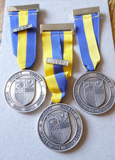 Vintage  SURREY COUNTY SMALL BORE RIFLE ASSOC. medals   1983/1985/1987