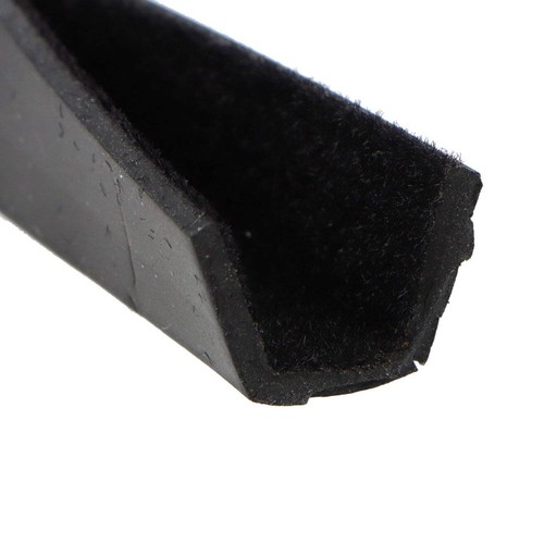 Flocked window channel - window, 'u'