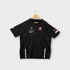 Vodafone McLaren Mercedes F1 Team Sponsor T-Shirt  Jersey Size XXL 2XL Black