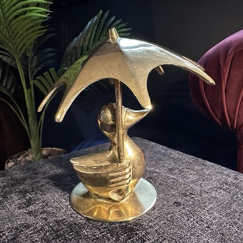 1970s brass duck - brass,