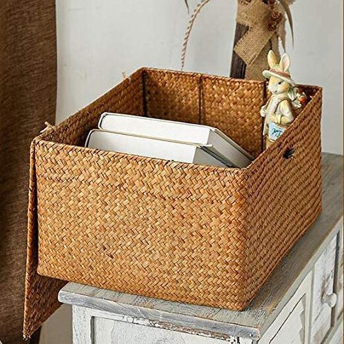 Yellow seagrass woven - seagrass, storage