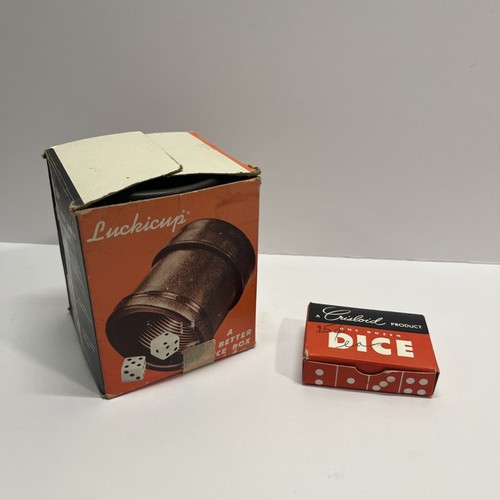 Vintage luckicup dice - luckicup, +
