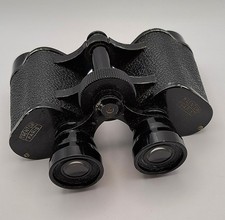 [Vintage Binoculars] Trentor Paris 8x France with Worn Original Leather Case
